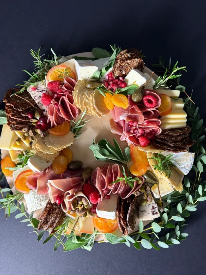 Christmas Wreath Charcuterie Platter