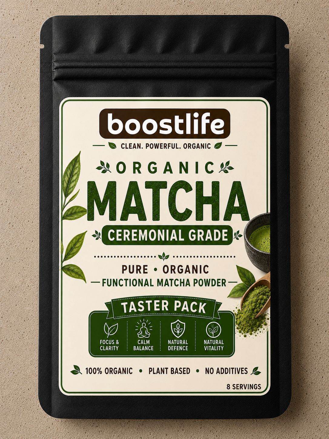 Organic Ceremonial Grade Matcha – Taster Pack | 8 Servings
