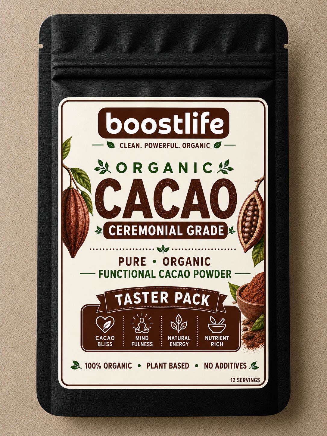 Organic Ceremonial Grade Cacao – Taster Pack | 12 Servings