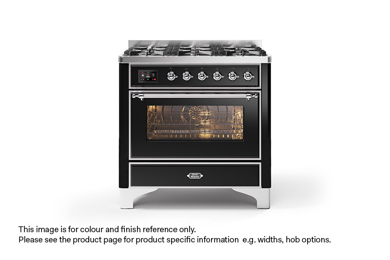 Ilve Majestic Milano Fry Top Dual Fuel Range Cooker 90cm