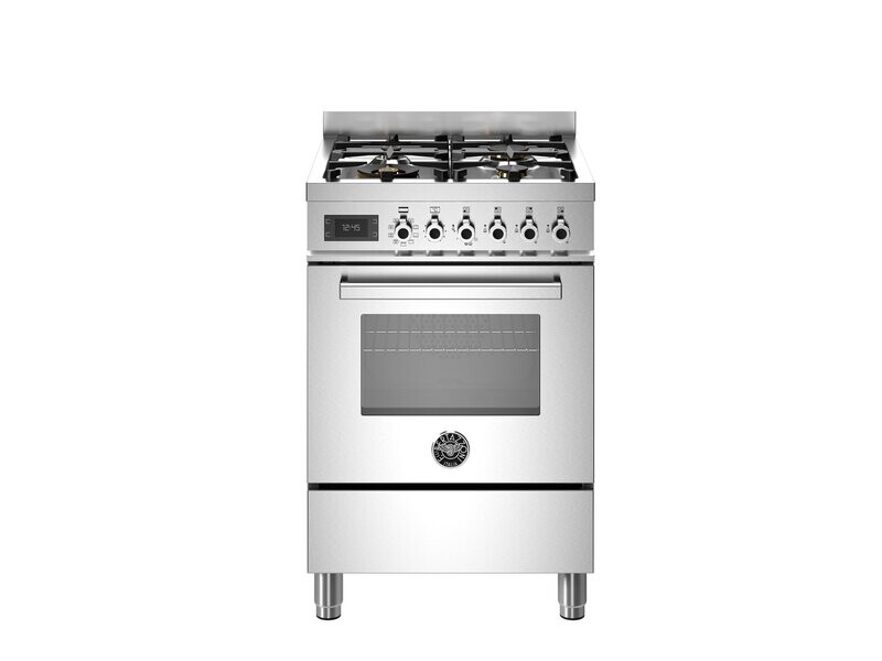 Bertazzoni 60cm Professional 4-Burner Electric Oven - PRO64L1EXT