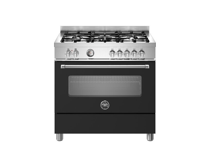 Bertazzoni 90cm Master 5 Burner Electric Oven - MAS95C1EXC/MAS95C1ENEC