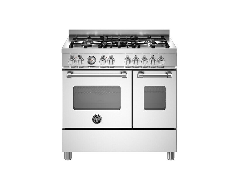 Bertazzoni 90cm Master 5 Burner Electric Double Oven - MAS95C2EXC / MAS95C2ENEC