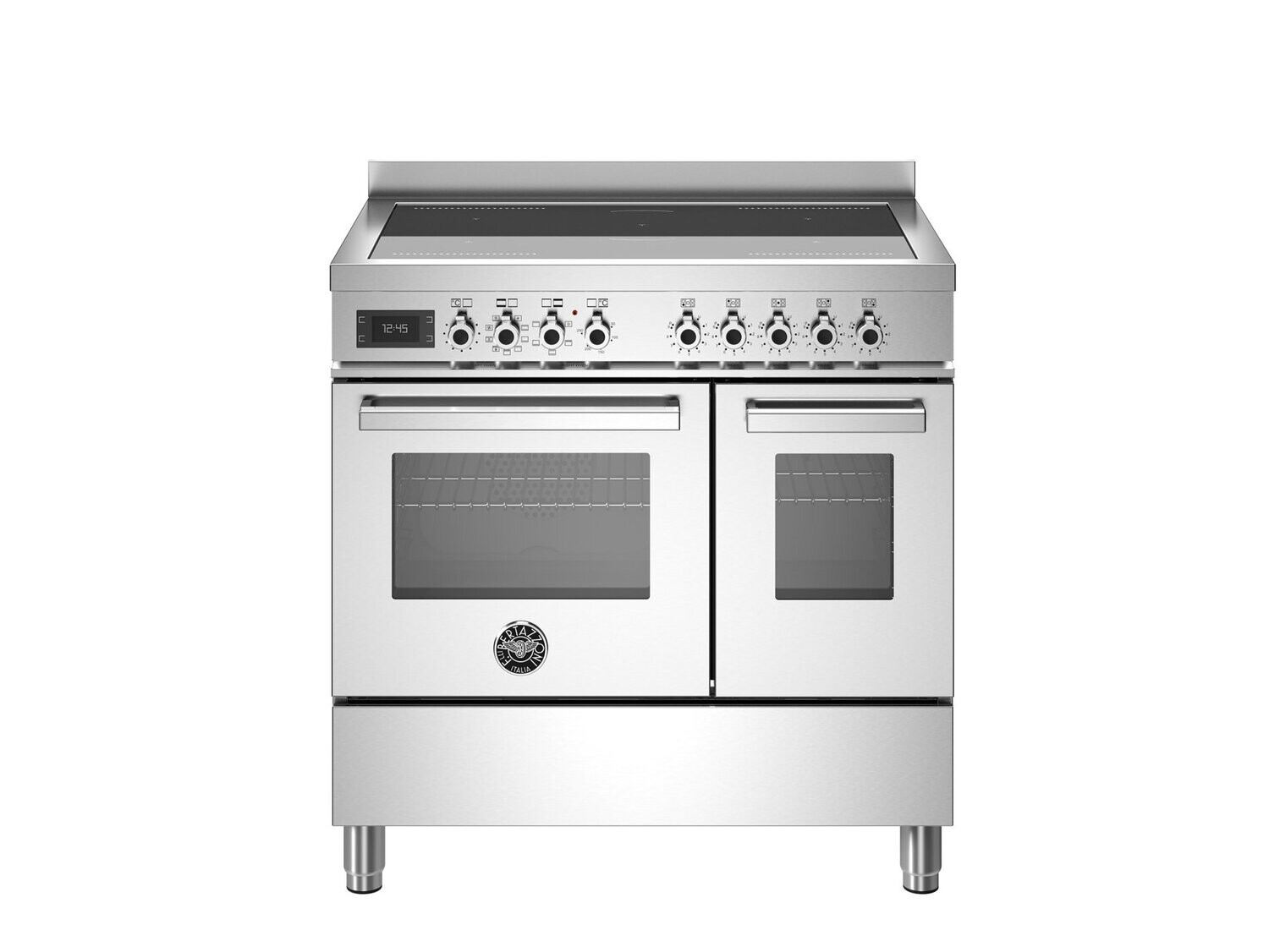 Bertazzoni 90cm Professional Series Induction Top Electric Double Oven, Colours: Stainless Steel
