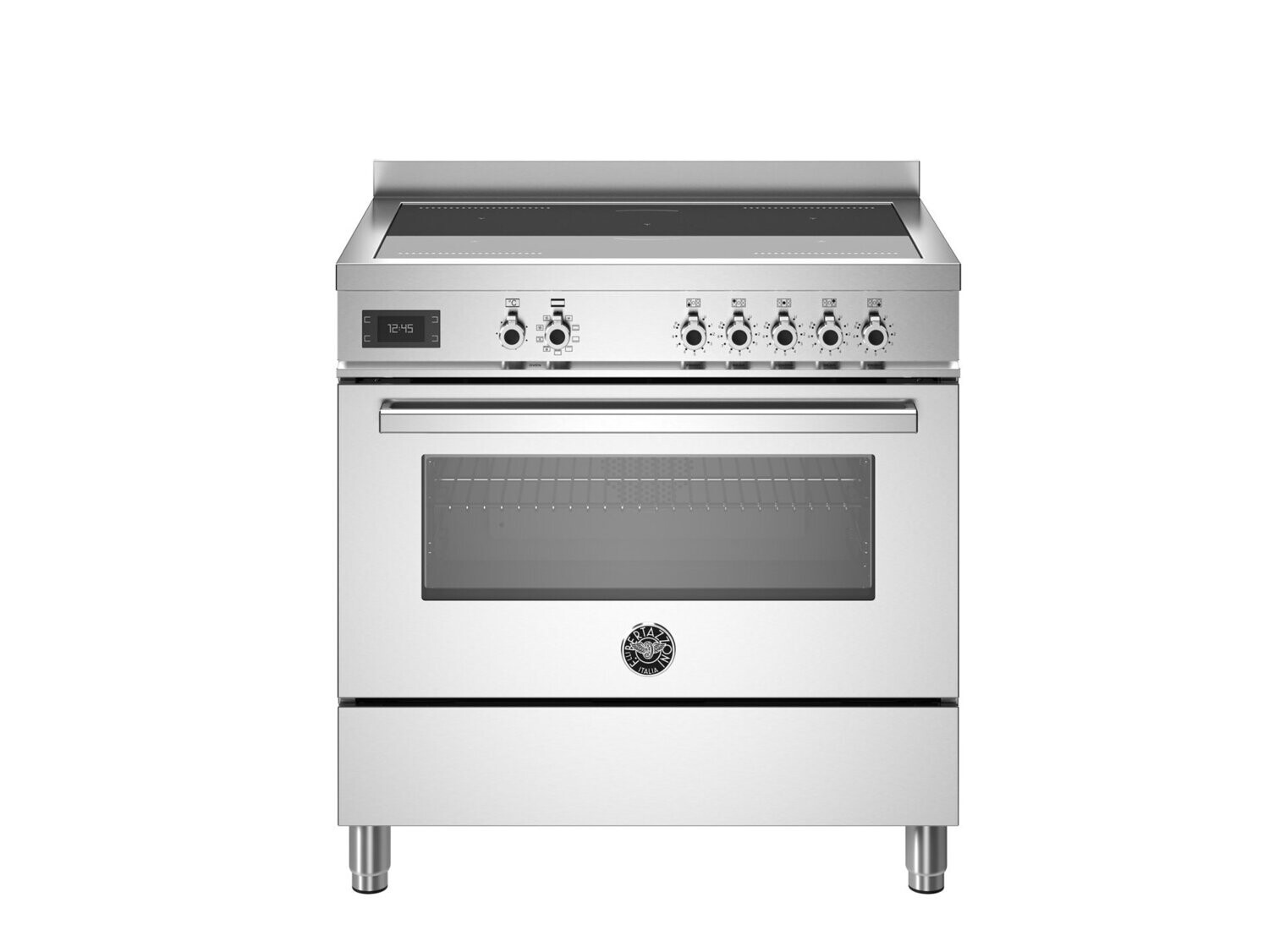 Bertazzoni 90cm Professional Series Induction Top Electric Oven, Colour: Stainless Steel