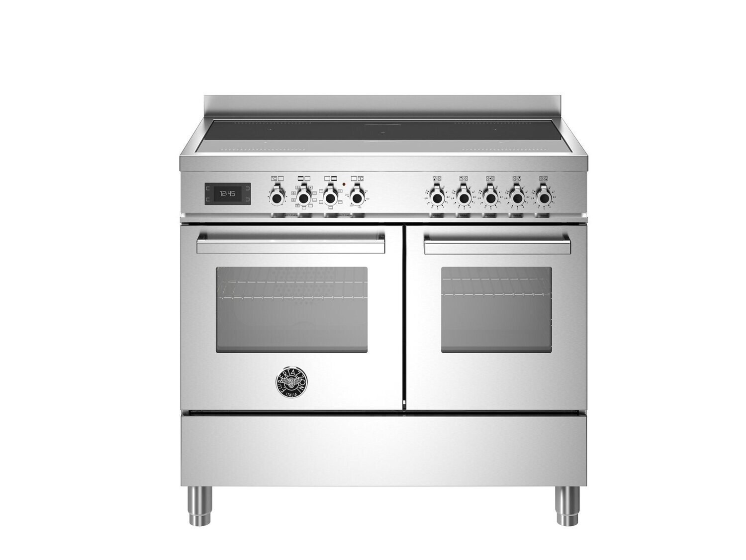 Bertazzoni 100cm Professional Series Induction Top Double Electric Oven, Colour: Stainless Steel