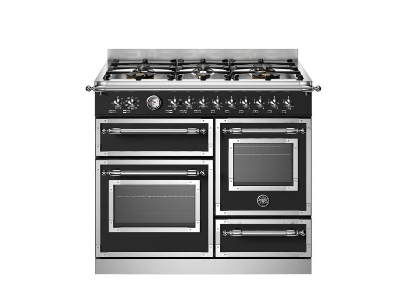 Bertazzoni 100cm Heritage Series 6 Burner Electric Triple Oven - HER106L3EAVT/HER106L3ENET