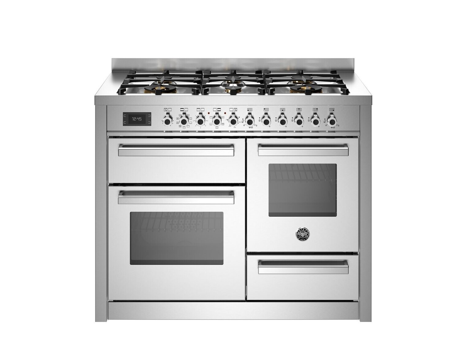 Bertazzoni 110cm Professional Series 6 Burner Electric Triple Oven - PRO116L3EXT