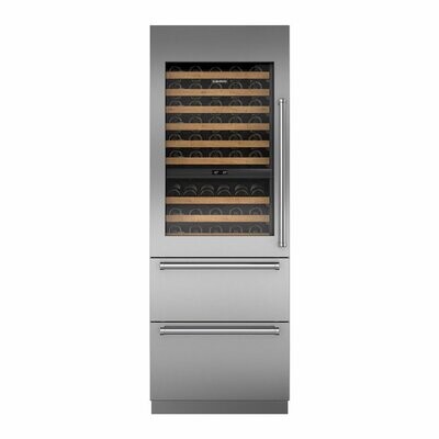 Sub-Zero Wine Storage with Refrigerator Drawers