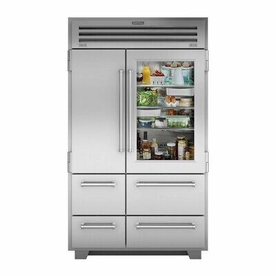 Sub-Zero PRO Refrigerator/Freezer with Glass Door