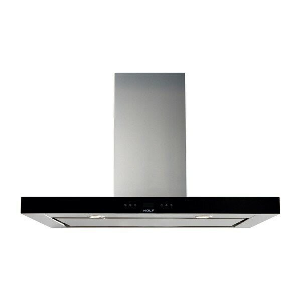 Wolf Cooktop Island Hood / Black ICBVI42B