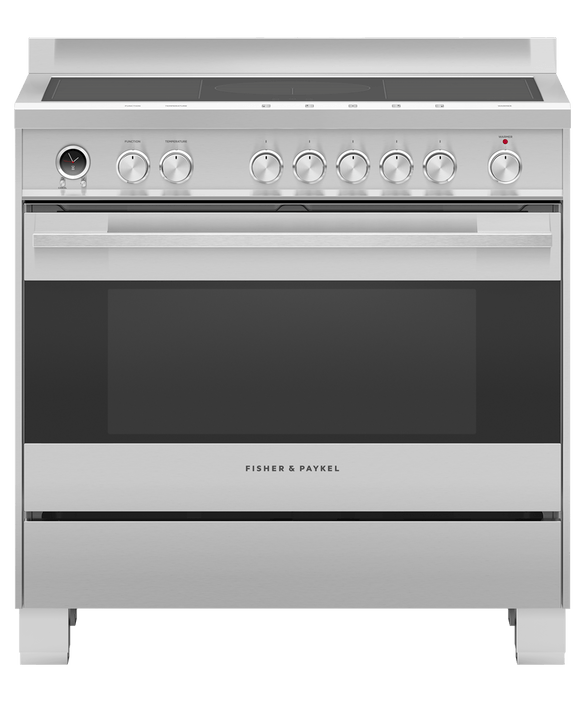Fisher & Paykel Range Cooker, Induction, 90cm, Self-cleaning