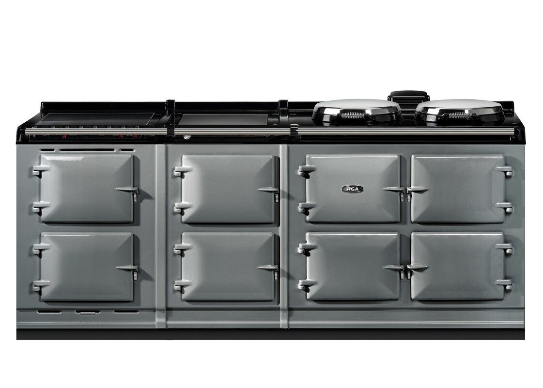AGA R7 Series 210 Electric with Warming Plate + Ceramic Hob Range Cooker, Colour: Slate