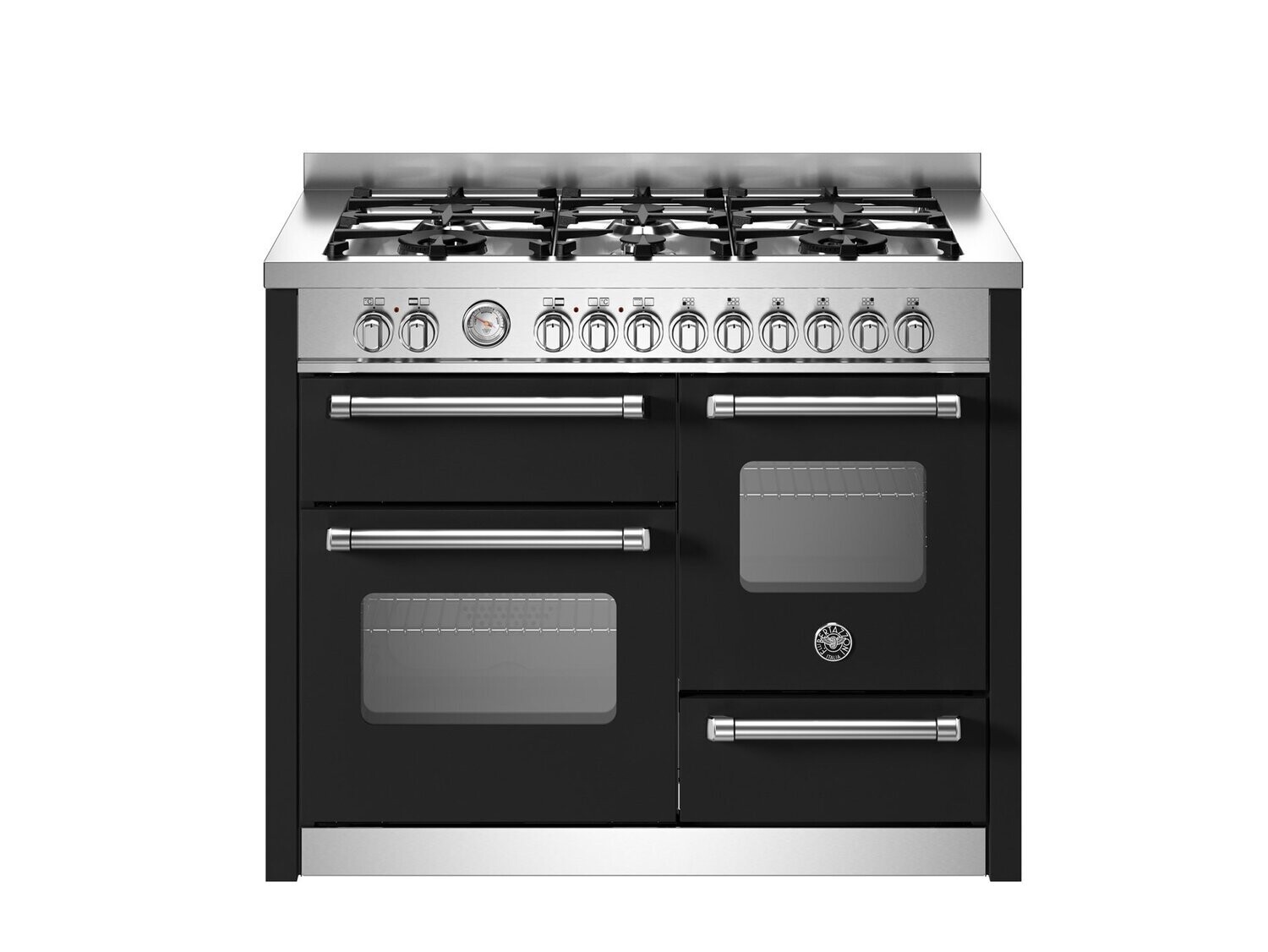 Bertazzoni 110cm XG Master Series 6 Burner Electric Triple Oven - MAS116L3EXC/MAS116L3ENEC, Colour: Matt Black