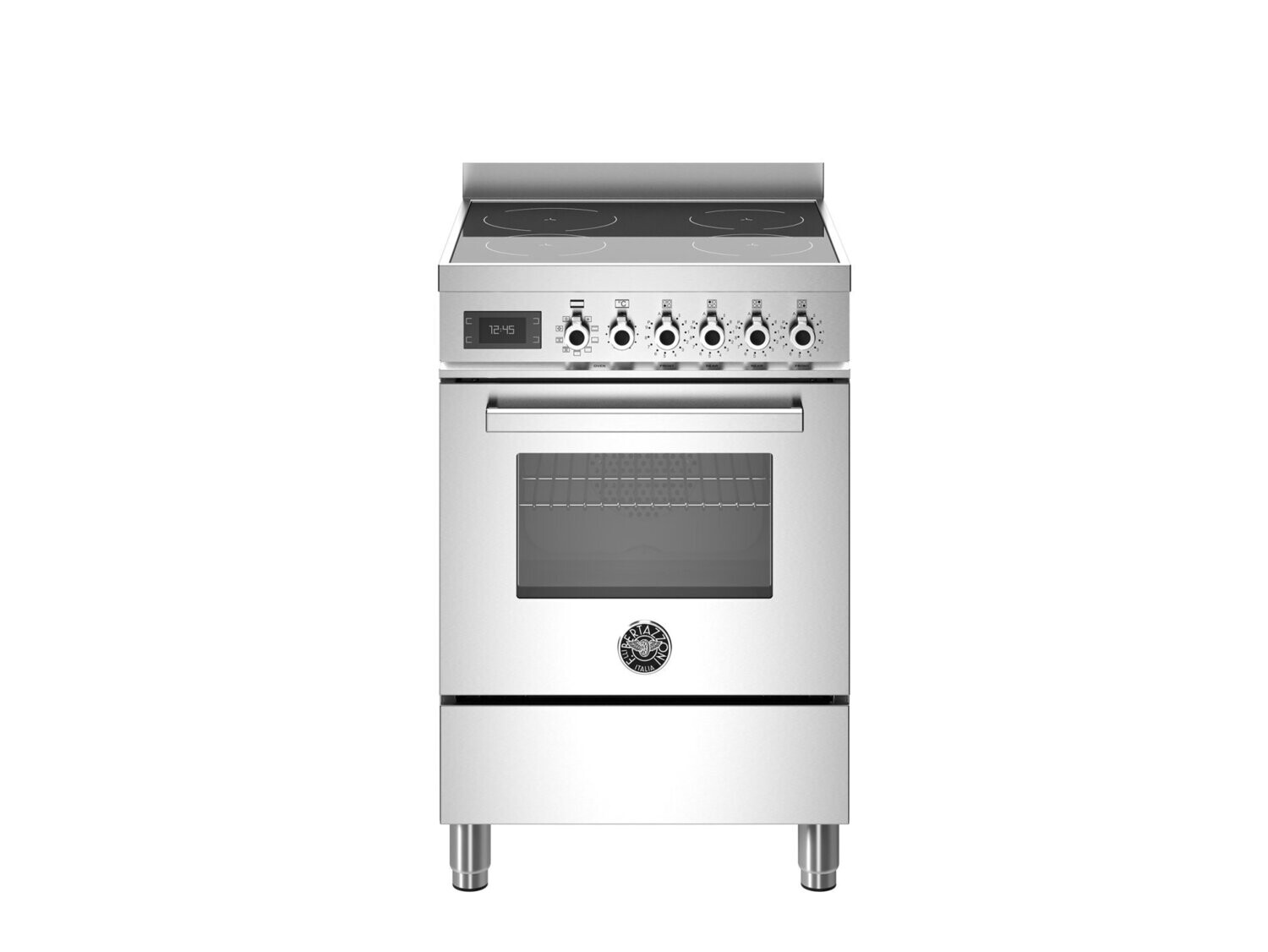 Bertazzoni 60cm Professional Induction Top Electric Oven, Colour: Stainless Steel