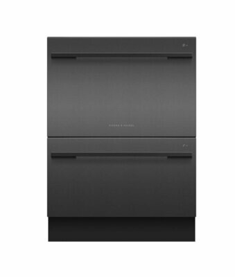 Fisher & Paykel Built In 60cm Dishwasher Fully Integrated Black Stainless Steel