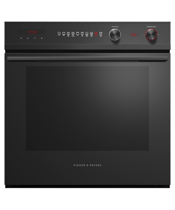 Fisher & Paykel OB60SD9PB1 - Built In Single Oven Electric Black Steel / Glass