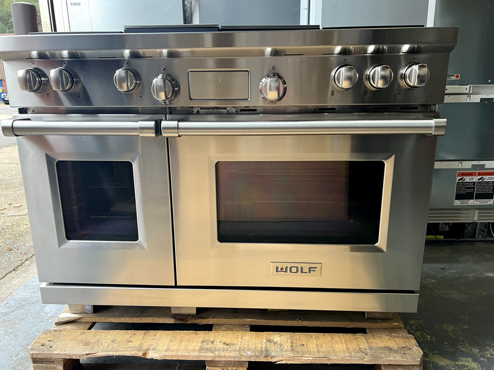 USED REFURBISHED Wolf Duel Fuel Range Cooker ICBDF484CG Oven 48