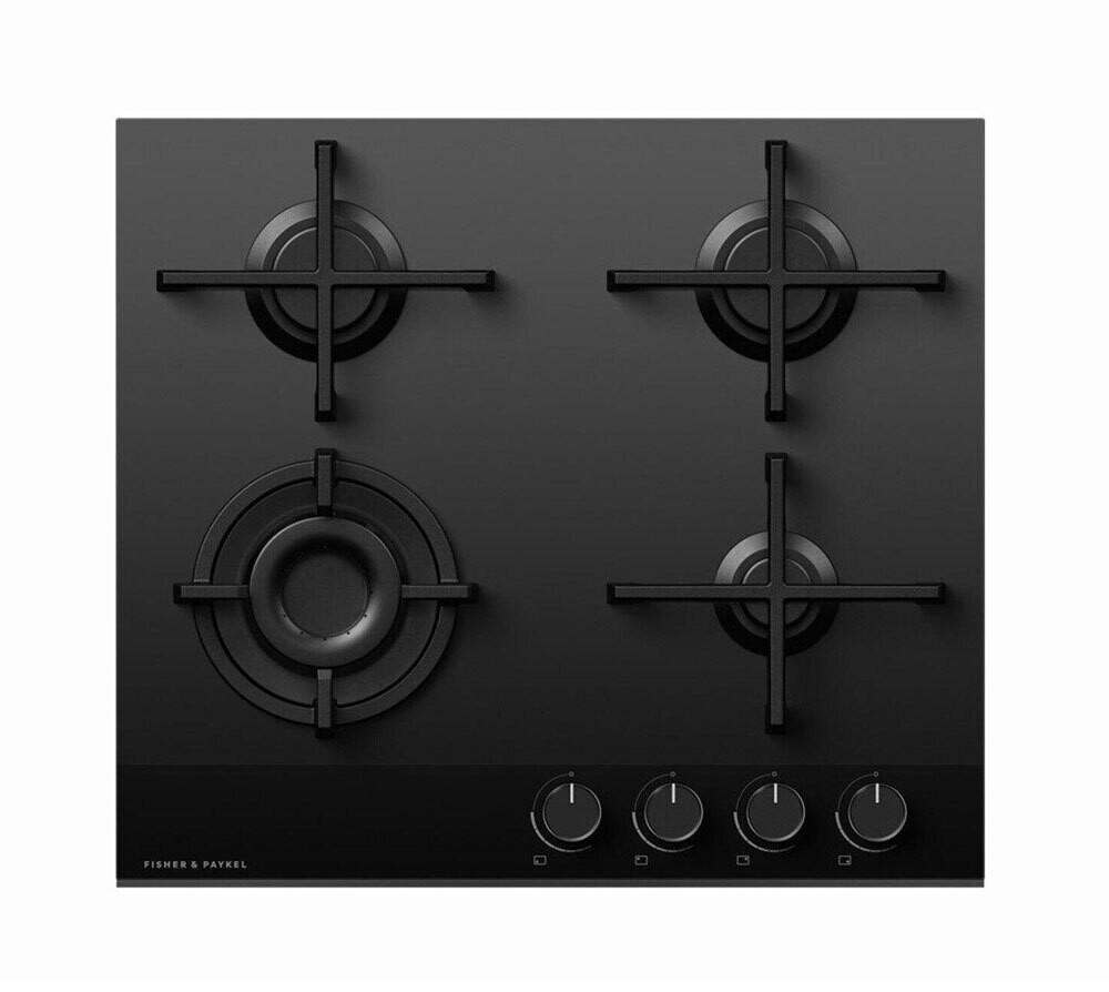 Fisher & Paykel 600mm Gas Hob Black - CG604DNGGB4