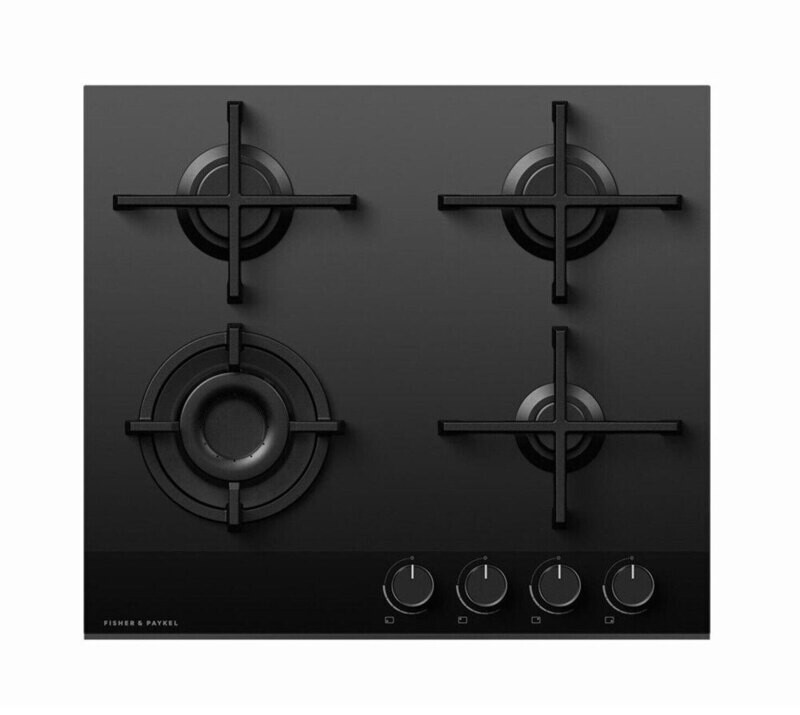 Fisher & Paykel 600mm Gas Hob Black - CG604DNGGB4