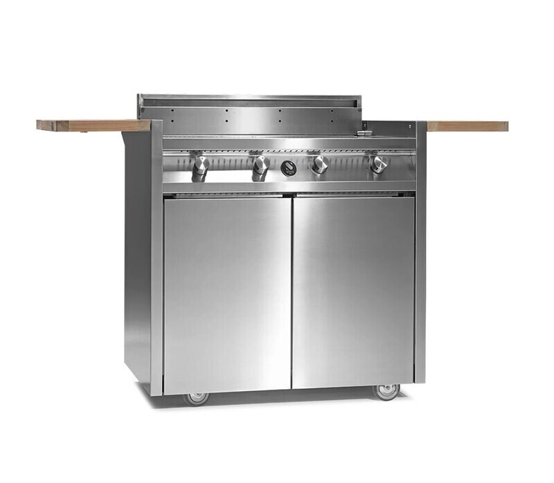 Steel Cucine Green 90cm Freestanding Barbecue - I9C-4