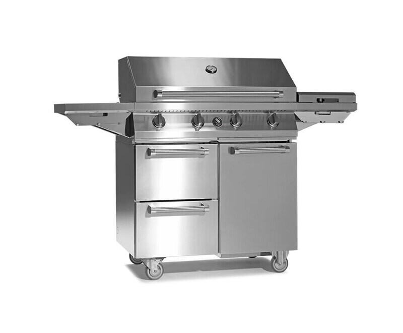 Steel Cucine Swing 90cm Freestanding Barbecue - W9C-4