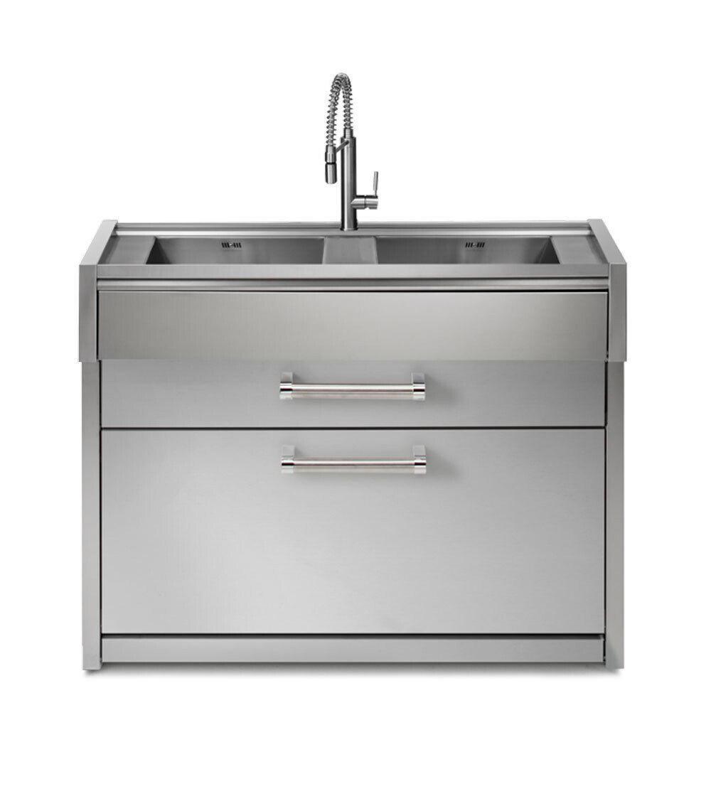Steel Cucine Swing 120cm Sink - G12C-L2, Colour: Stainless Steel