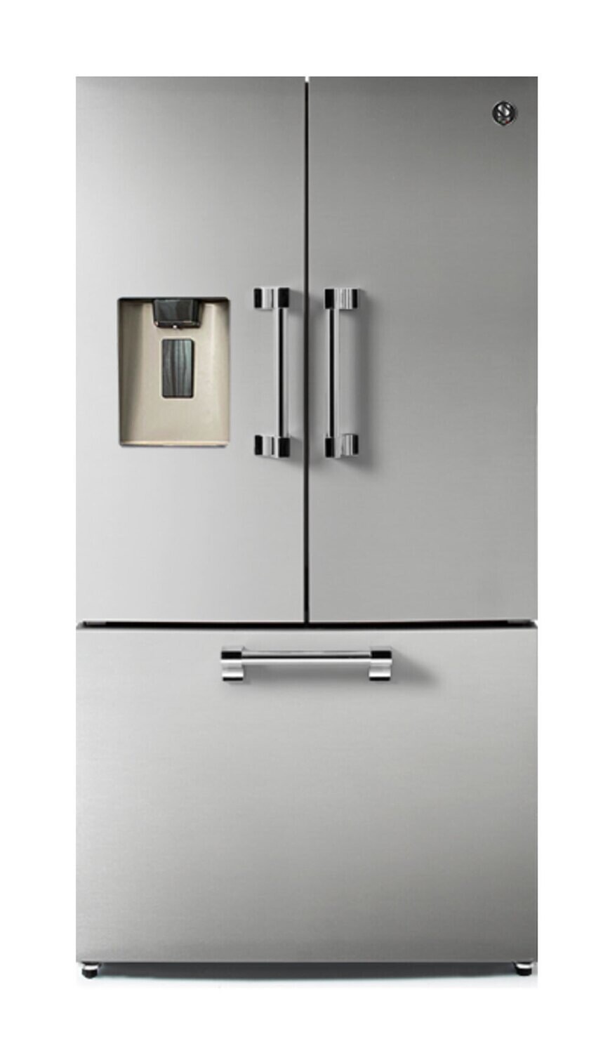 Steel Cucine Ascot 90  French Door Refrigerator - AFR-9F, Colour: Stainless Steel