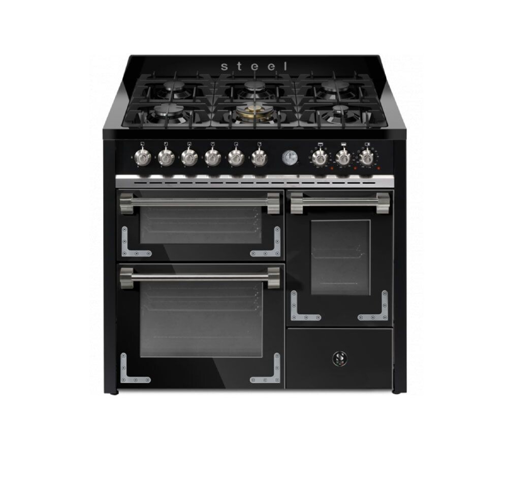 Steel Cucina Oxford 100 3 Triple Oven Range Cooker