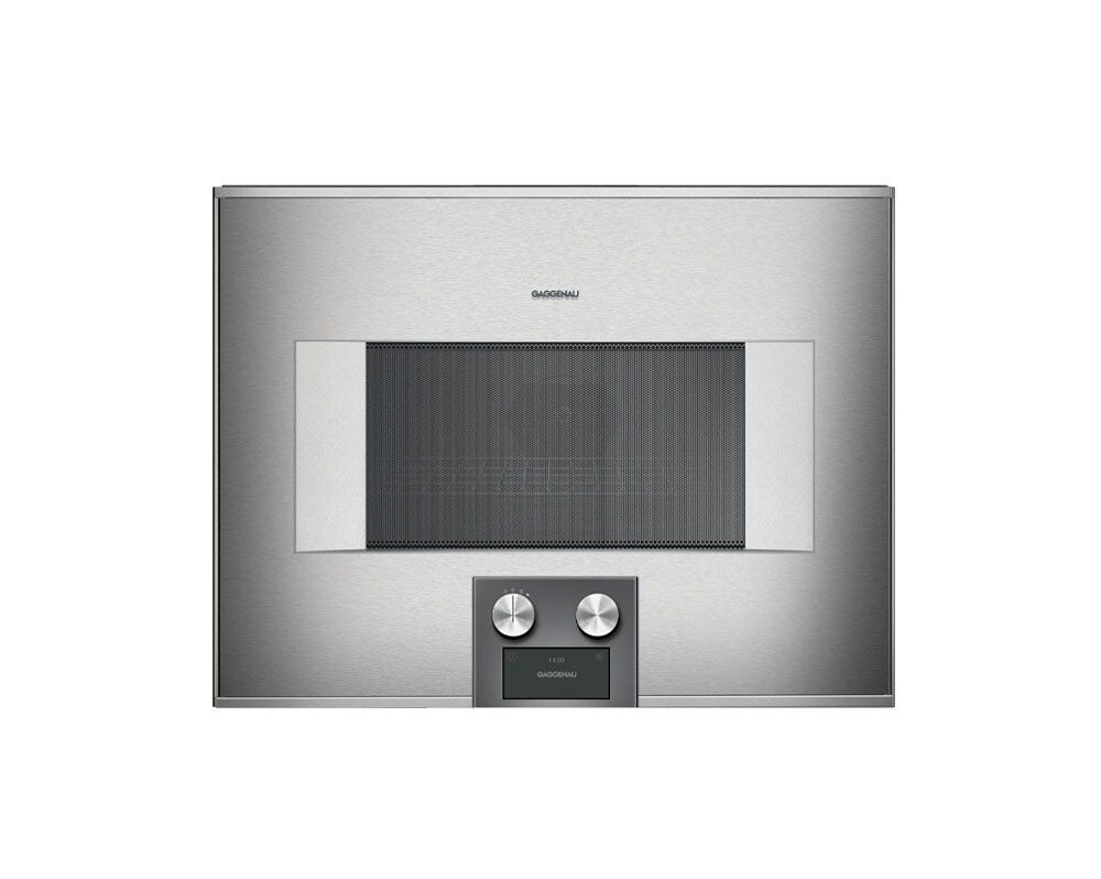 Gaggenau 400 series Combi-microwave oven - left hand door hinge, Finish: Stainless Steel
