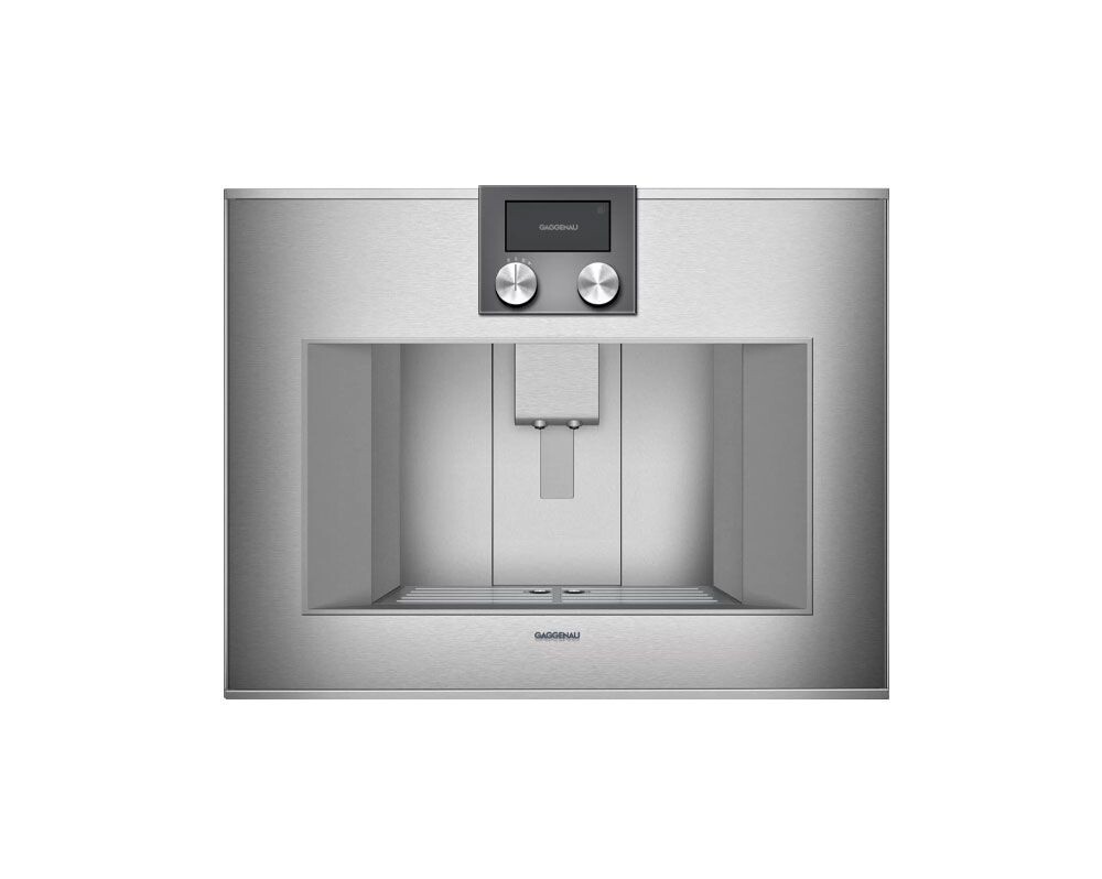 Gaggenau 400 series Fully automatic espresso machine, Finish: Stainless Steel backed-full glass door