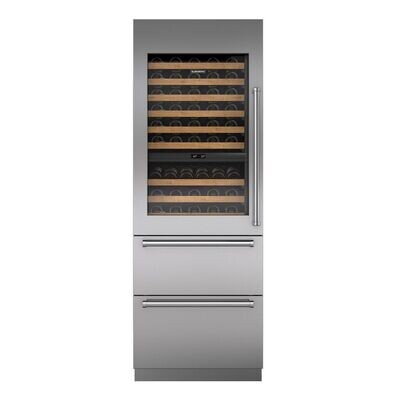 Sub-Zero Wine Storage with Refrigerator Drawers -Tall