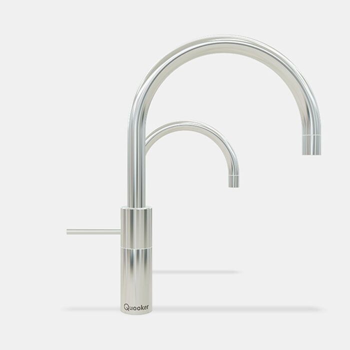 Quooker Nordic Round Twintaps, Finishes: Polished Chrome