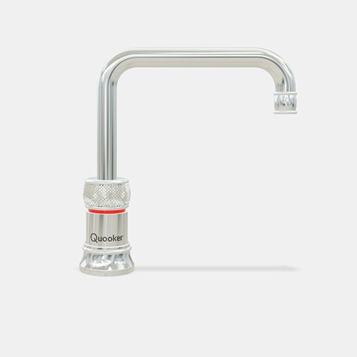 Quooker Classic Nordic Square Single Tap, Finishes: Polished Chrome