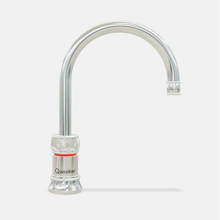 Quooker Classic Nordic Round Single Tap, Finishes: Polished Chrome