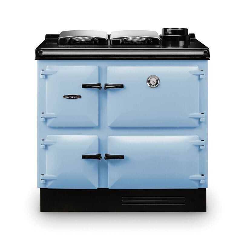 Rayburn Heatranger 80K Oil Range Cooker - RHR80K, Colour: Duck Egg Blue