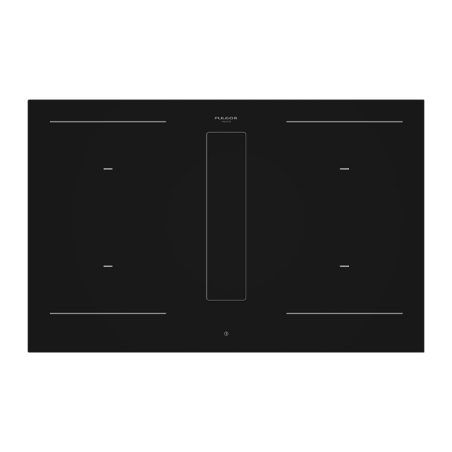 Fulgor Milano 80cm Aria+ Induction Hob with Hood - FHH 800 ID TC BK