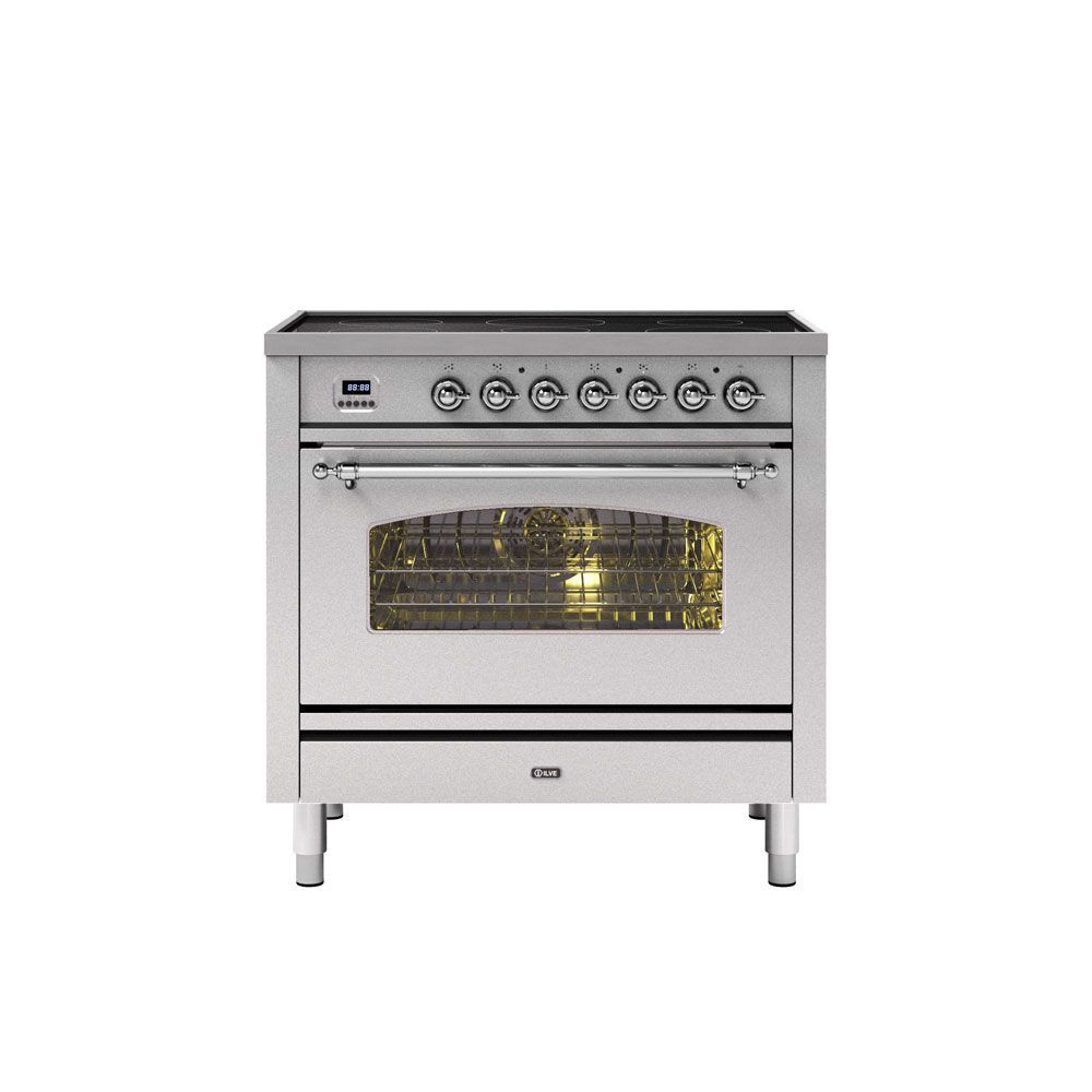 ILVE Milano 90cm Induction Range Cooker - PI096NE3, Colour: Stainless Steel