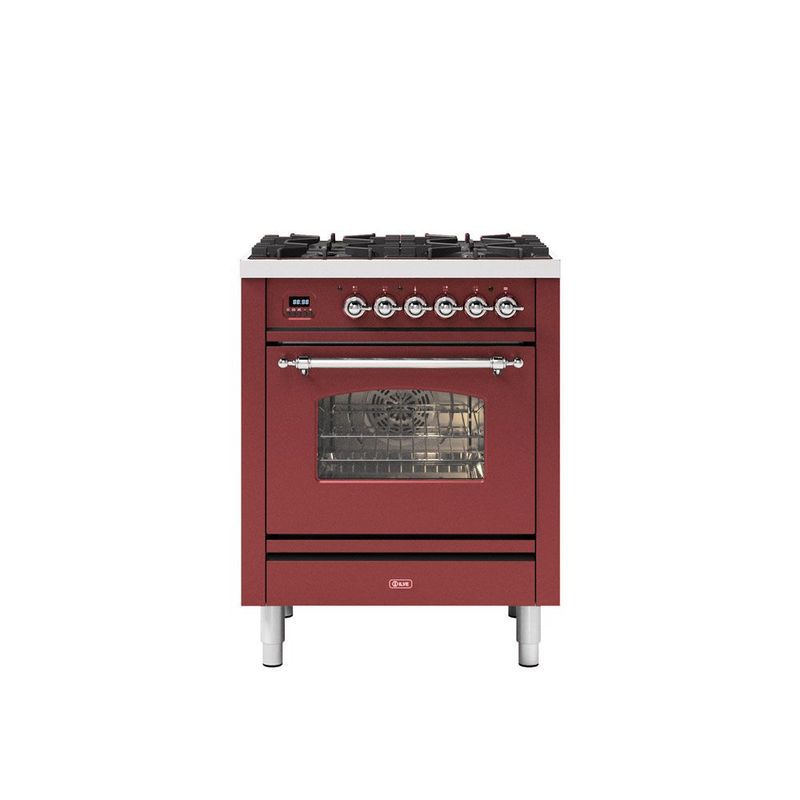 ILVE Milano 70cm Single 4 Burner Oven Dual Fuel - P07-NE3