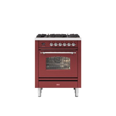 ILVE Milano 70cm Single 4 Burner Oven Dual Fuel