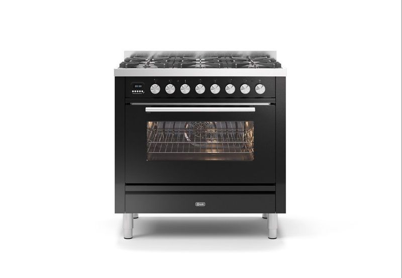 ILVE Roma 90cm 6 Burner Dual Fuel Range Cooker - P096-WE3