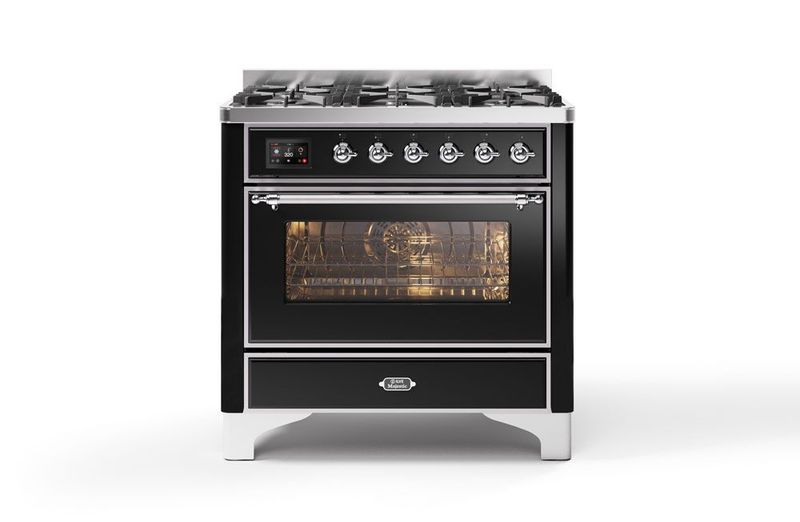 ILVE Majestic Milano 90cm Single 6 Burner Oven Dual Fuel - M096DNE3
