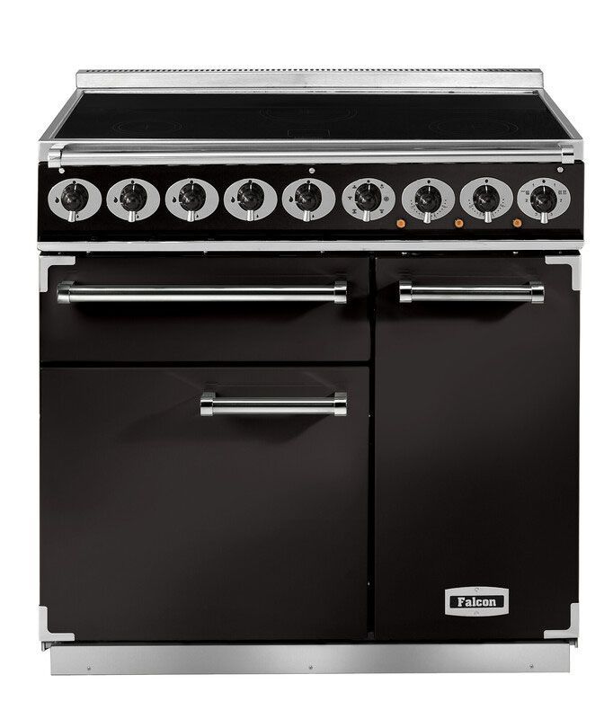 Falcon Deluxe 1000 Induction Range Cooker - F1000DXEI, Colour: Black