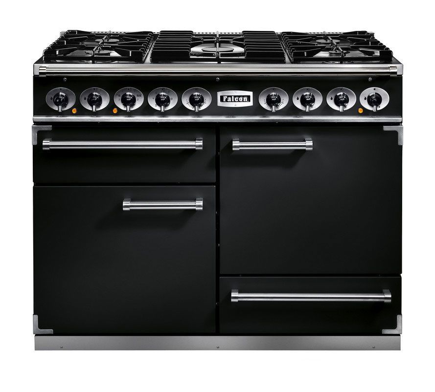 Falcon Deluxe 1092 Dual Fuel Range Cooker - F1092DXDF, Colour: Black