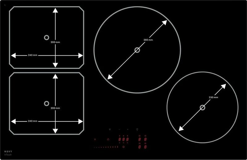 Novy Induction Power 80cm 1726