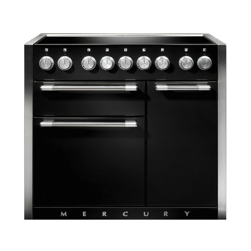 Mercury 1000 Induction Range Cooker Oven, Colour: Ash Black (Satin)