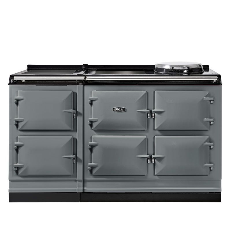 AGA ER7i Series 150 Electric with Induction Hob & Warming Plate Range Cooker - ER7I1505ERWO, Colour: Slate