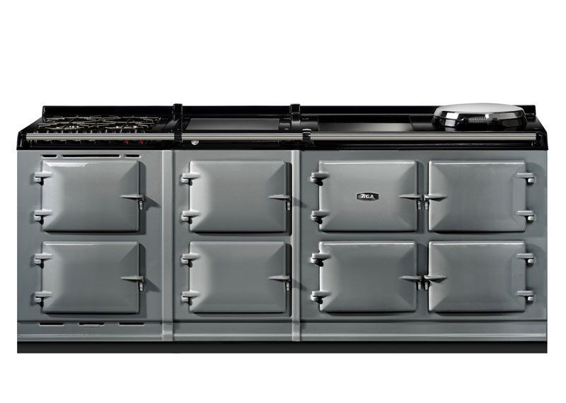 AGA ER7i Series 210 Dual Fuel With 2 x Induction Hob and Gas Hob Range Cooker - ER7I2107ERIG, Colour: Slate