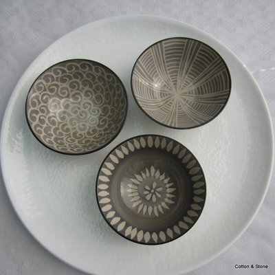 Bowl Set &#39;Modern&#39; Grey (L)