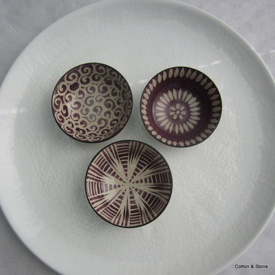 Bowl set &#39;Modern&#39; Purple (S)